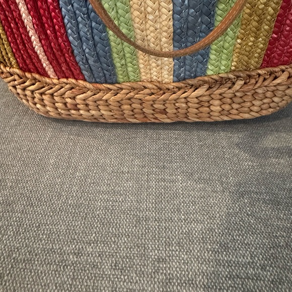 Boho Colorful Striped Woven Tote Bag - Picture 3 of 8